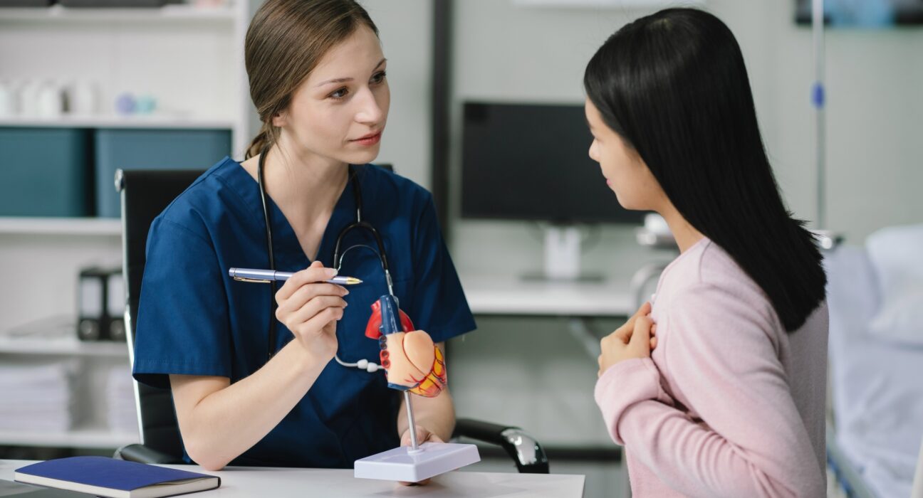 Doctor checkup and advice on treatment. Health checkup concept to prevent heart disease.