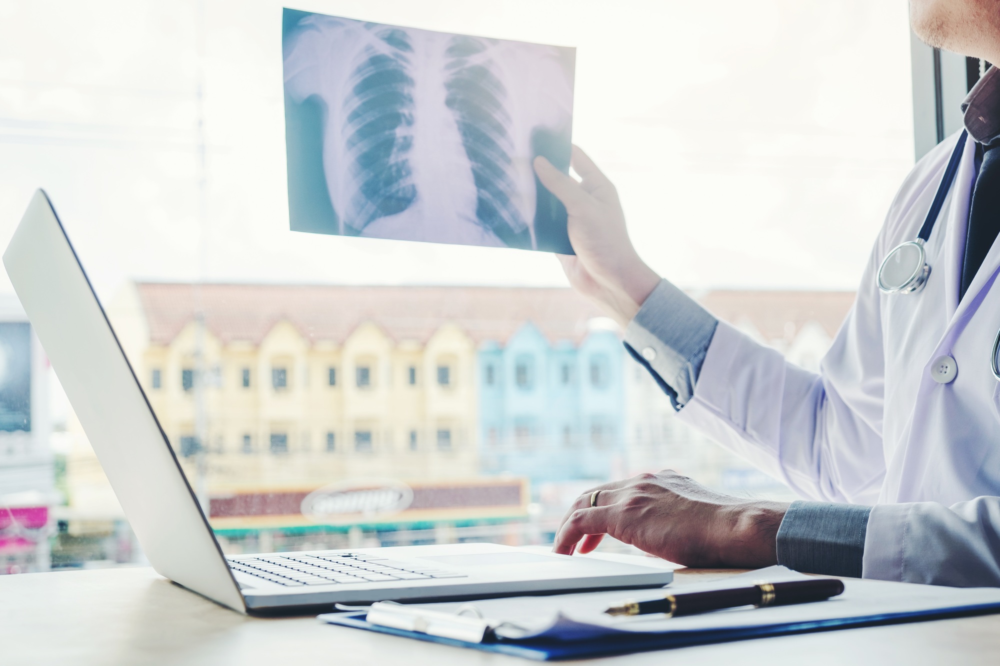 Doctor consulting with patient