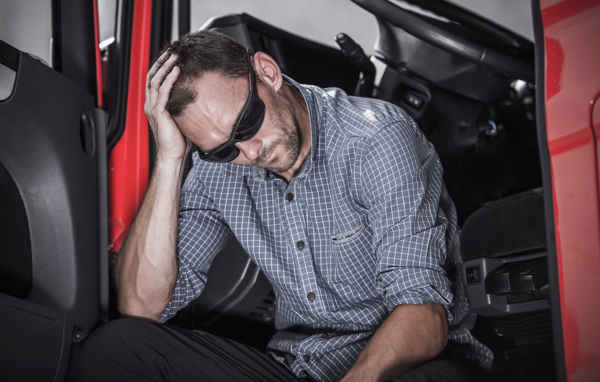 Frustrated Truck Driver