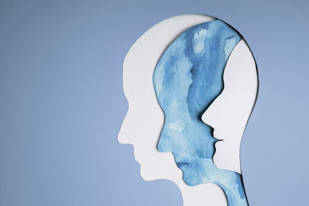 Mental Health Disorder Concept. Bipolar Disorder Person. Unstable Psycho.