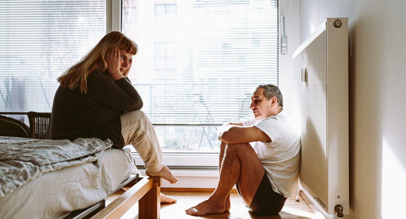 Midlife crisis, family breakdown, quarrel or divorce