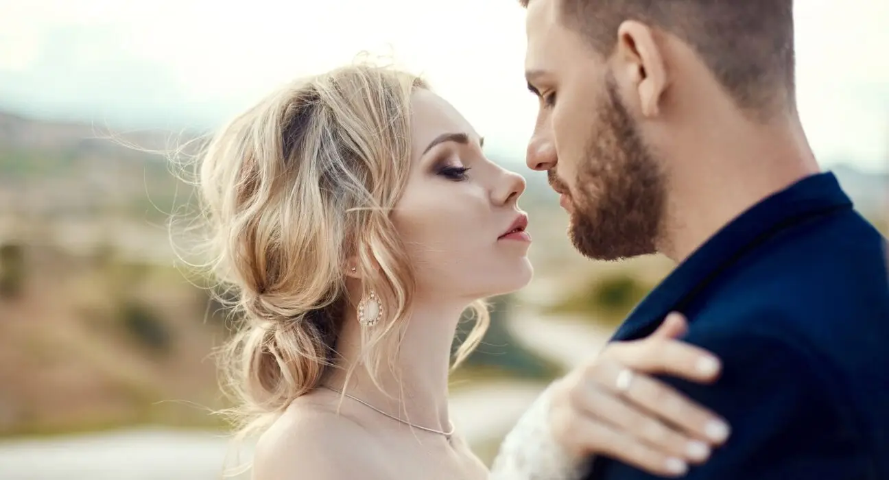 Wedding in nature, relationships and love