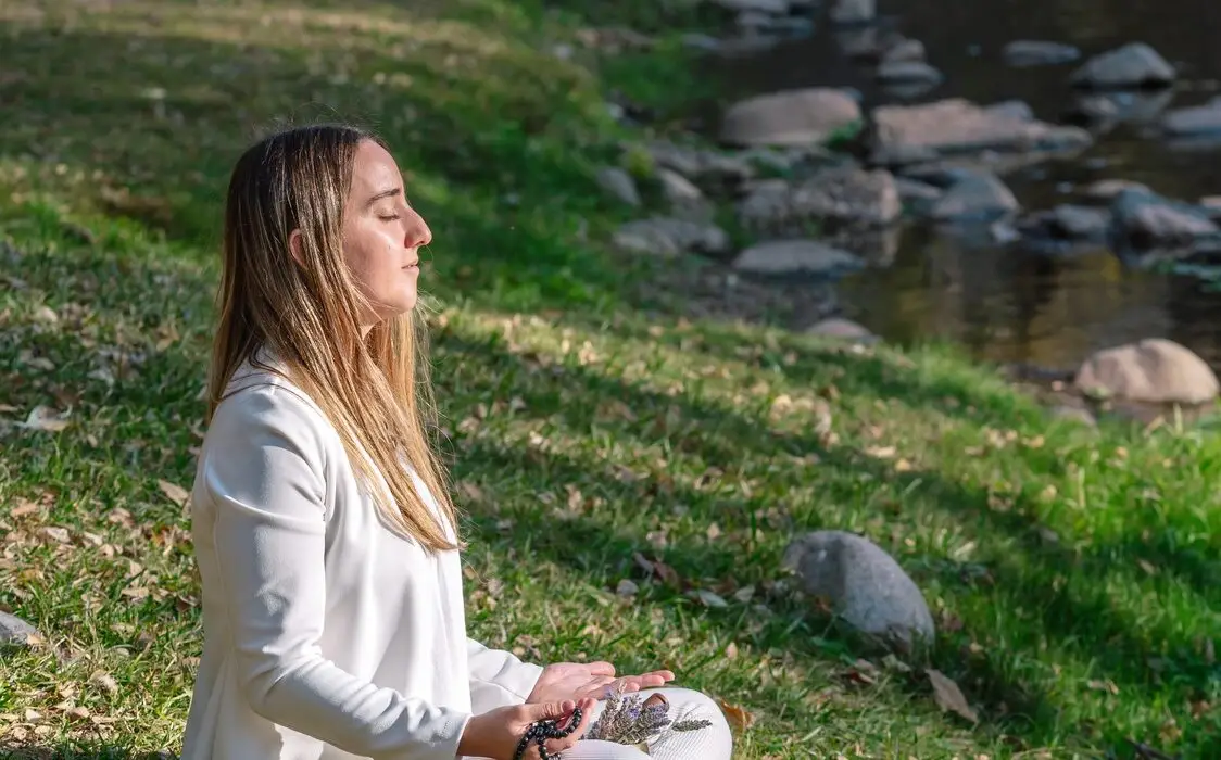 woman practicing meditation for powerfull women