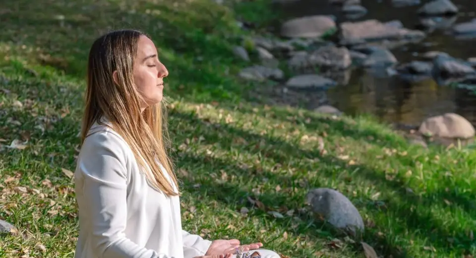 woman practicing meditation for powerfull women