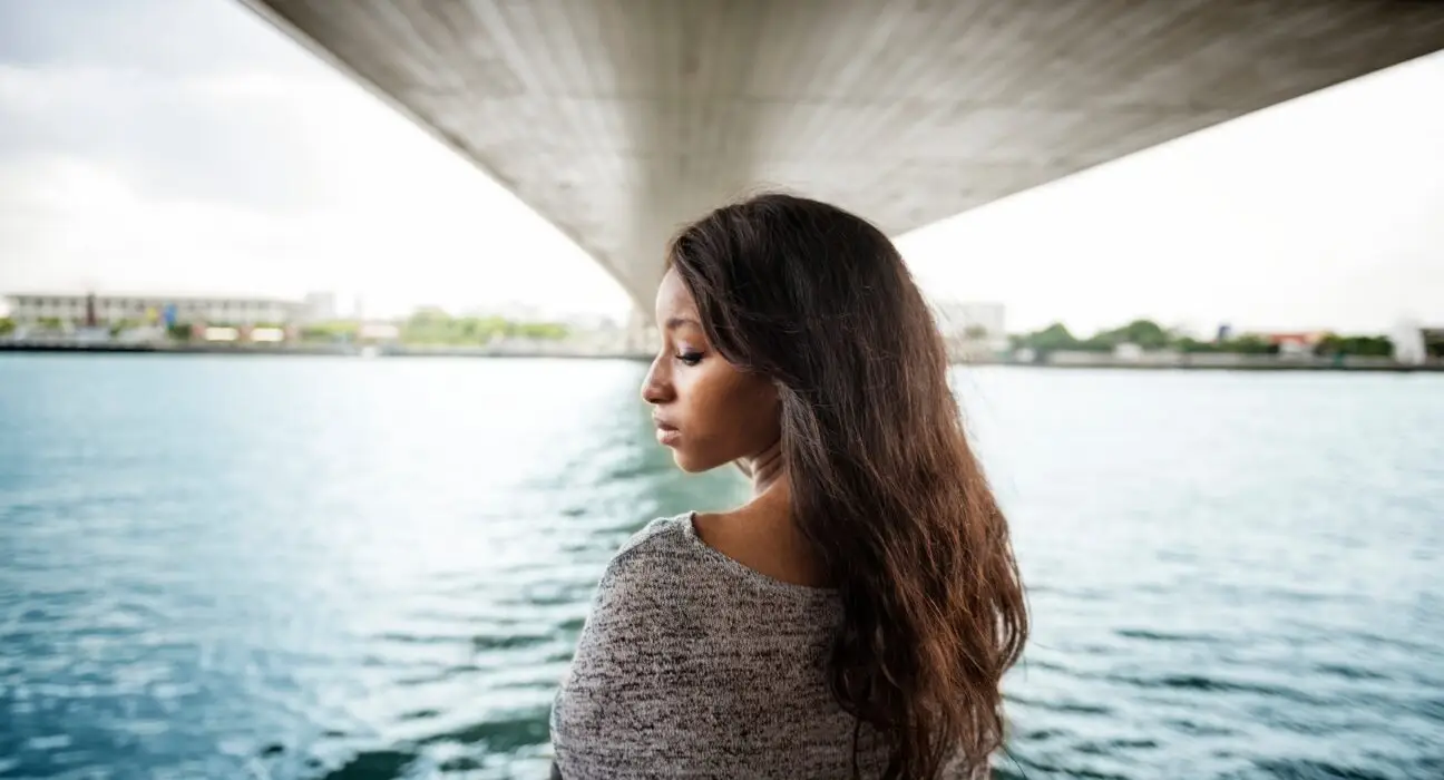 African American woman fashion shoot