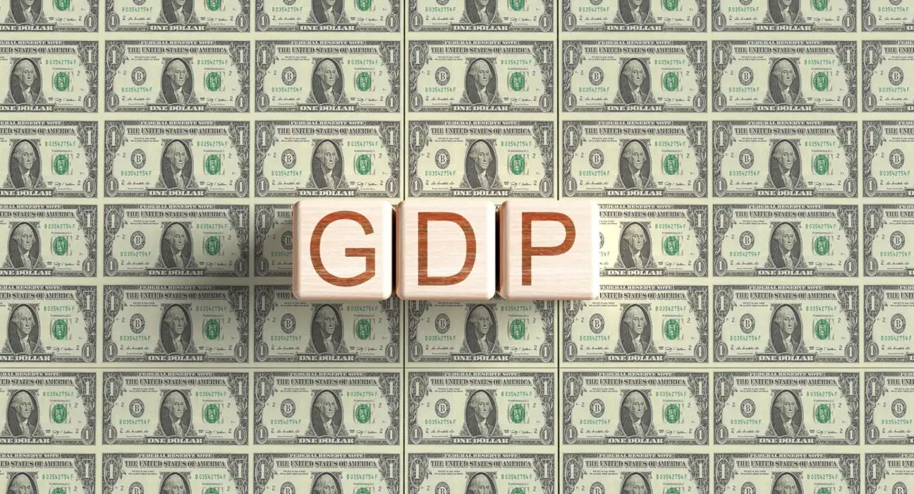 cube block wooden gdp text dollar background wallpaper symbol decoration business financial marketin