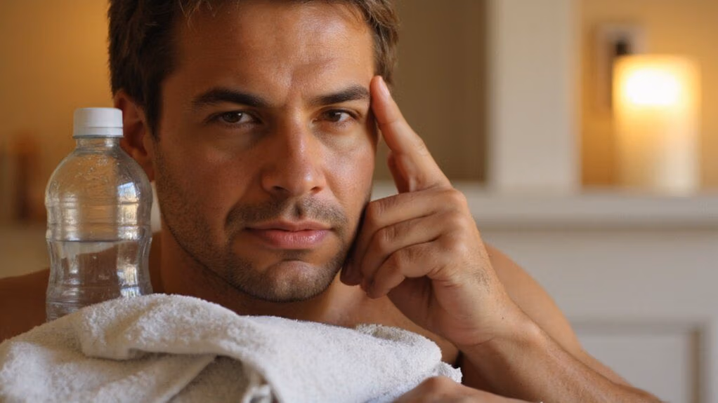 diffuse dehydration related pressure headache