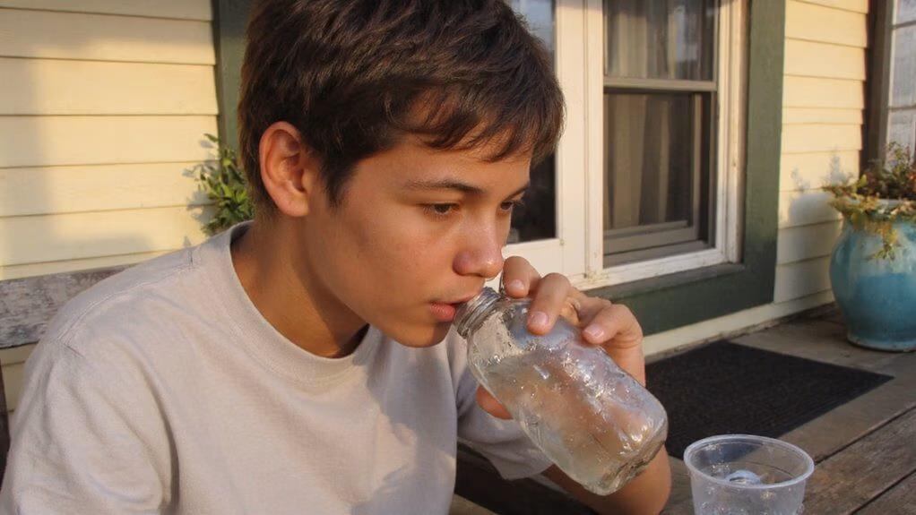 volume responsive dehydration headache