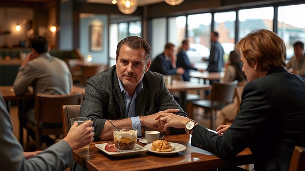 consistently avoids sharing responsibility