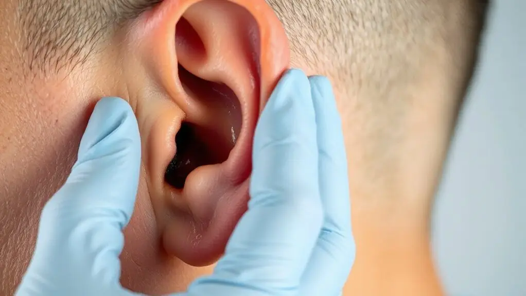 ear fullness behind eardrum