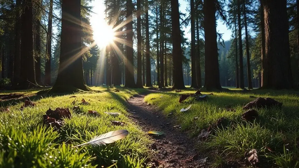 finding feathers as omens