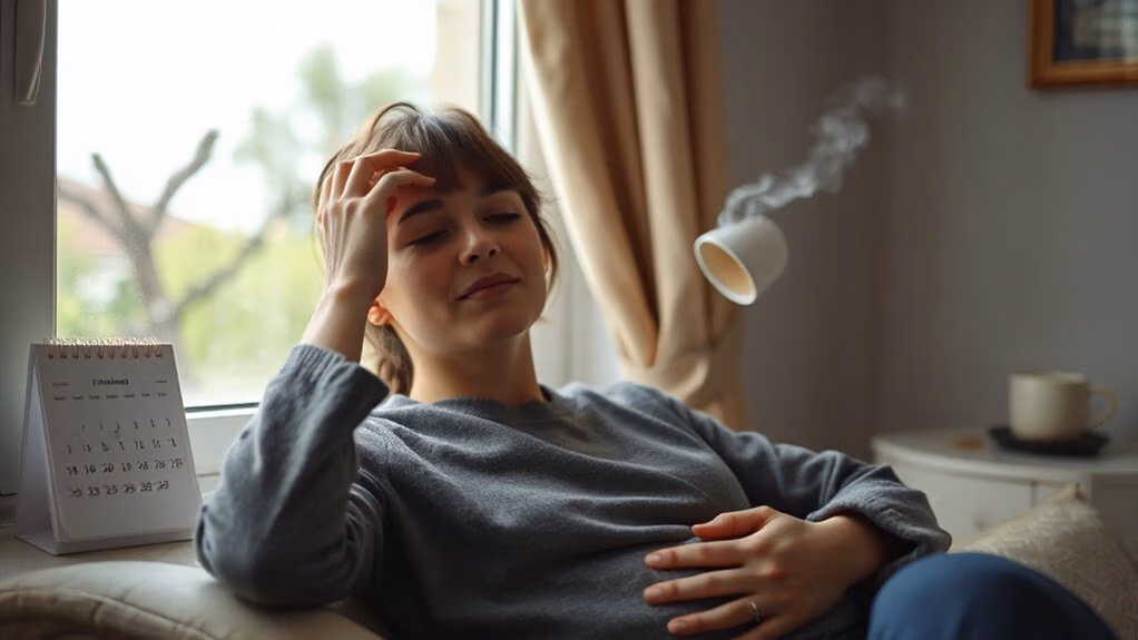 morning sickness spotting fatigue