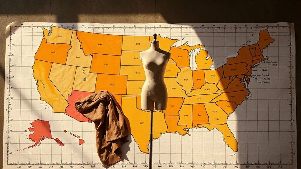 regional geography shapes measurements