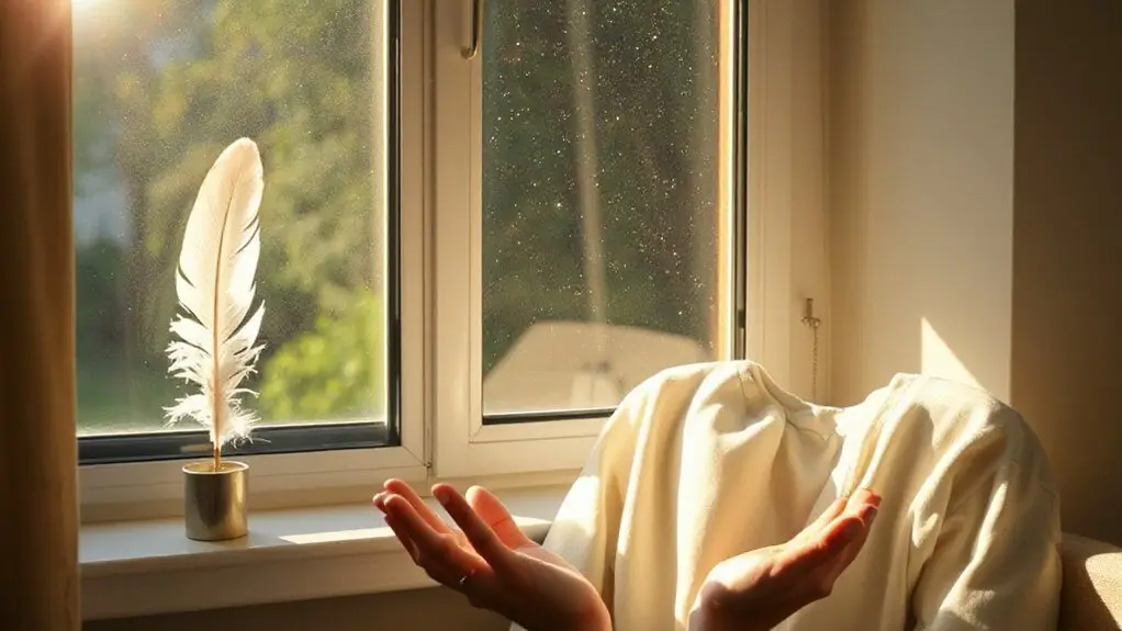 sudden calm unexplained warmth