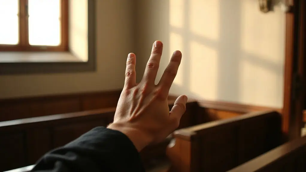 touch forehead chest shoulders