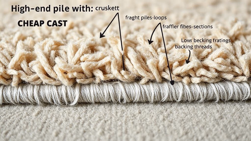 Signs of Cheap Carpet: How to Spot Low Quality traffic stains moisture density