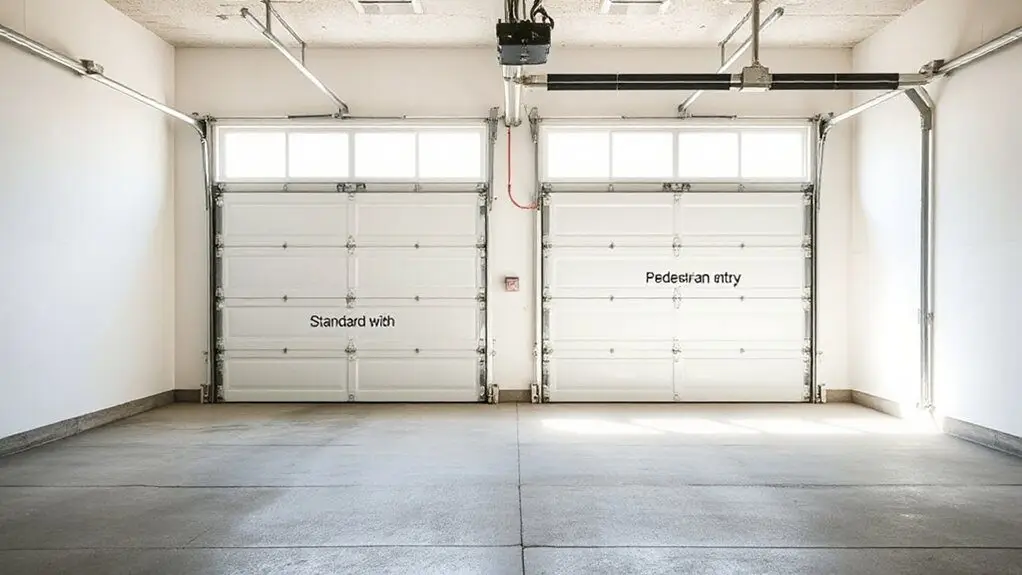 two car garage door sizes