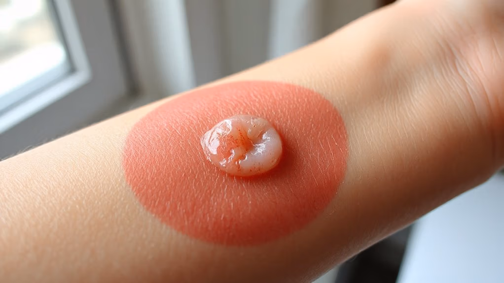 localized pain and warmth