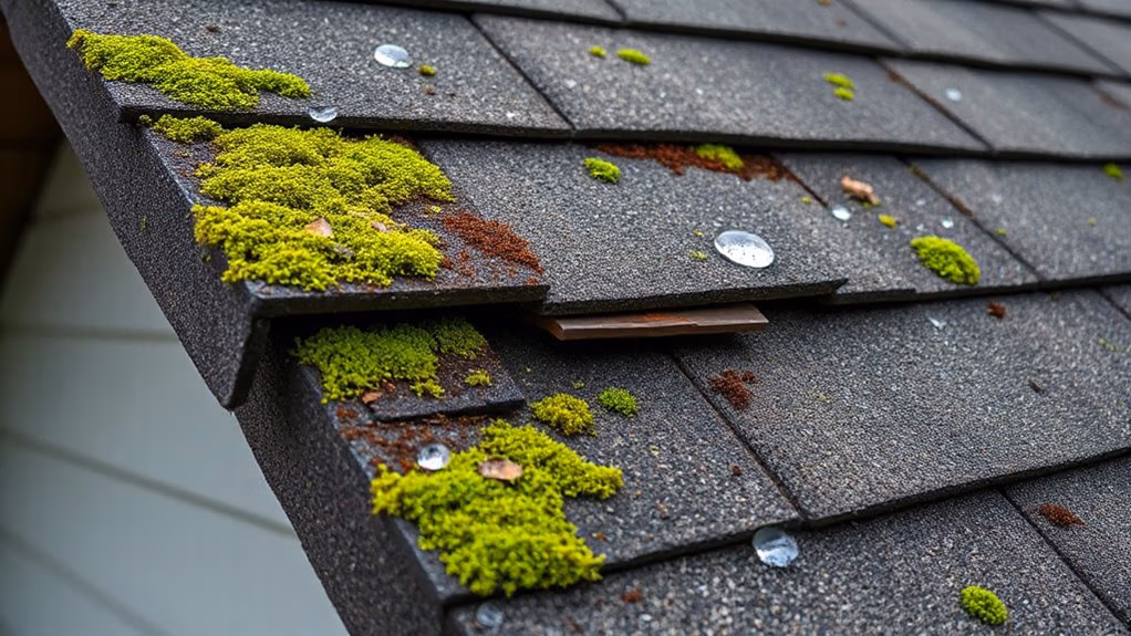 moss and mold damage