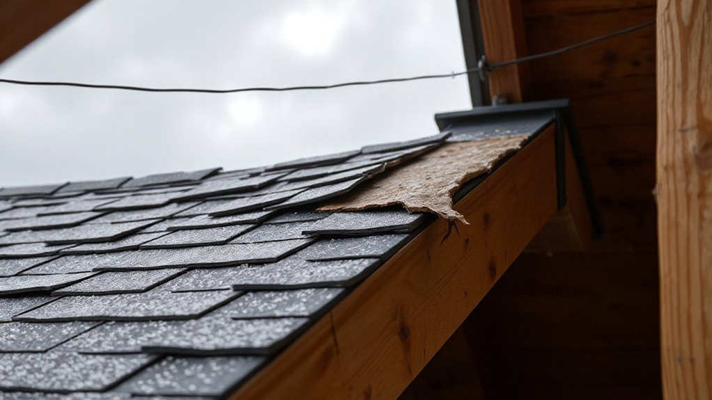 sagging roof indicates danger