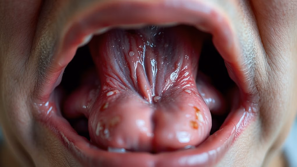 sore throat mouth ulcers