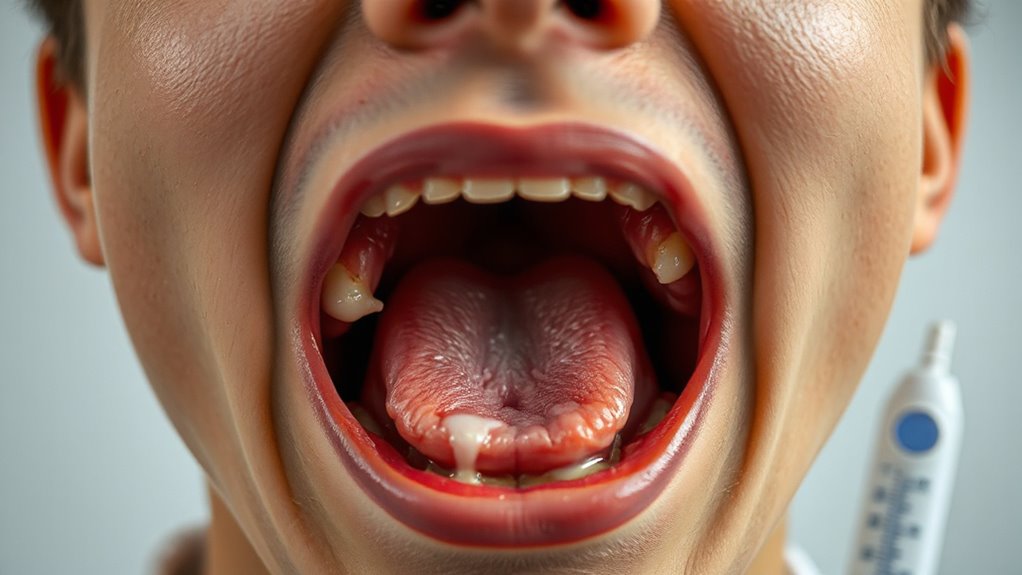 strep throat sudden symptoms